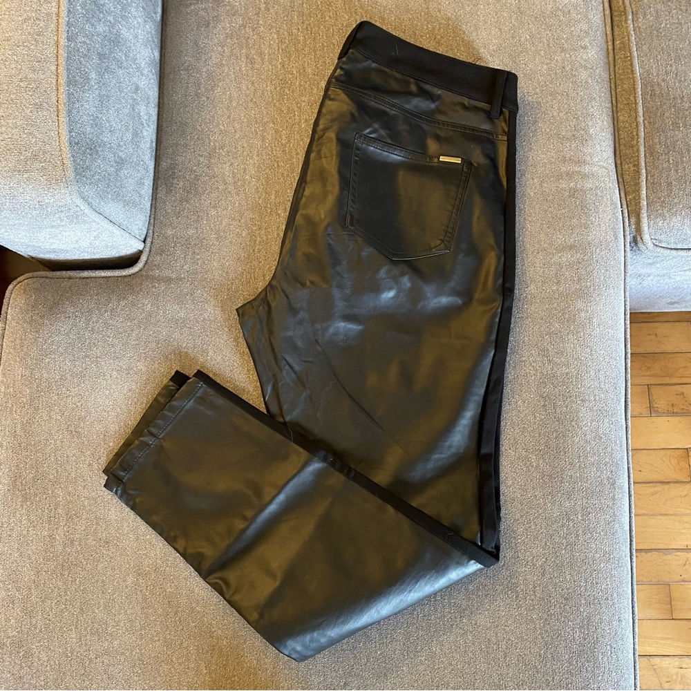 Bianca Nygard faux leather stretch pants